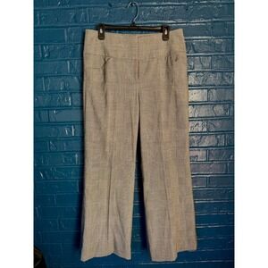 Antonio Melani Grey Glen Plaid Wide Leg Dress Pants Womens Size 10 Trousers